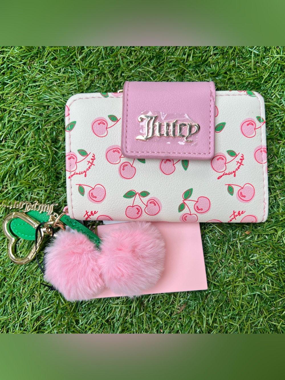 JUICY COUTURE CHERRY GIRL MINI TAB WALLET